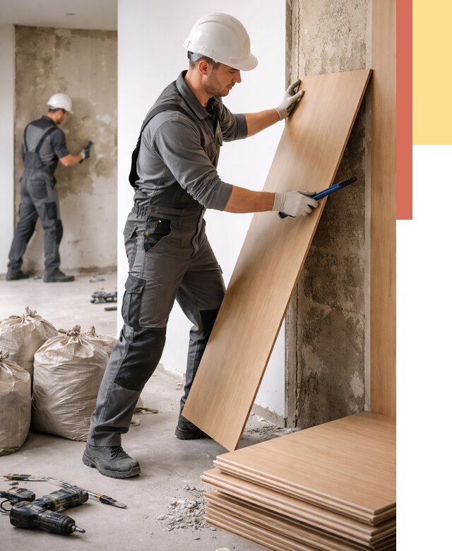 Демонтаж стеновых панелей в Вольске от 3544 руб. за м² быстро и недорого | ОТДЕЛОЧНИК-Вль