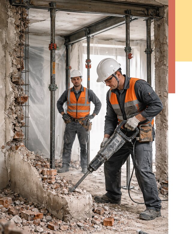 Снос несущих стен в Вольске от 10380 руб. — демонтаж несущей стены под ключ | ОТДЕЛОЧНИК-Вль