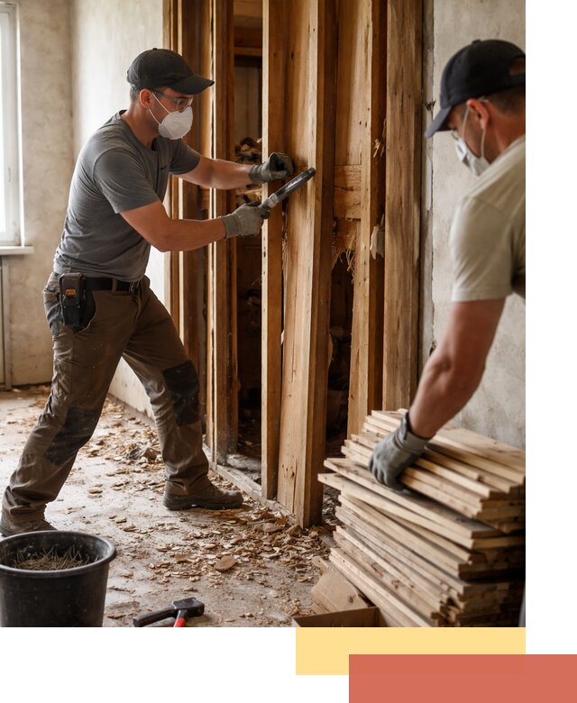 Демонтаж деревянных перегородок в Вольске быстро и аккуратно