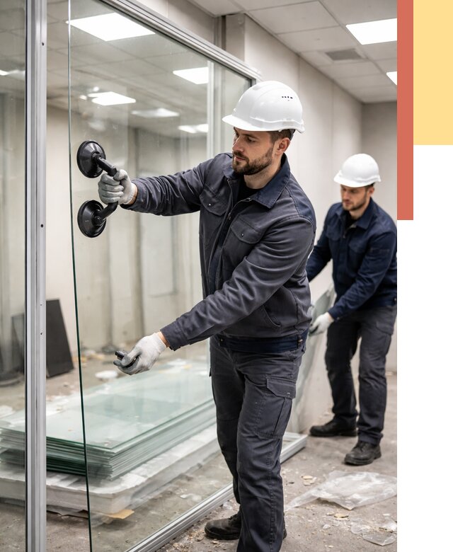 Демонтаж стеклянных перегородок в Вольске от 3241 руб. — быстро и недорого | ОТДЕЛОЧНИК-Вль