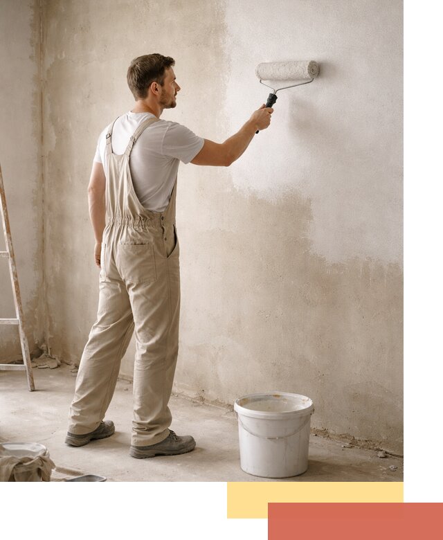 Грунтовка стен под отделку в Вольске профессиональным раствором