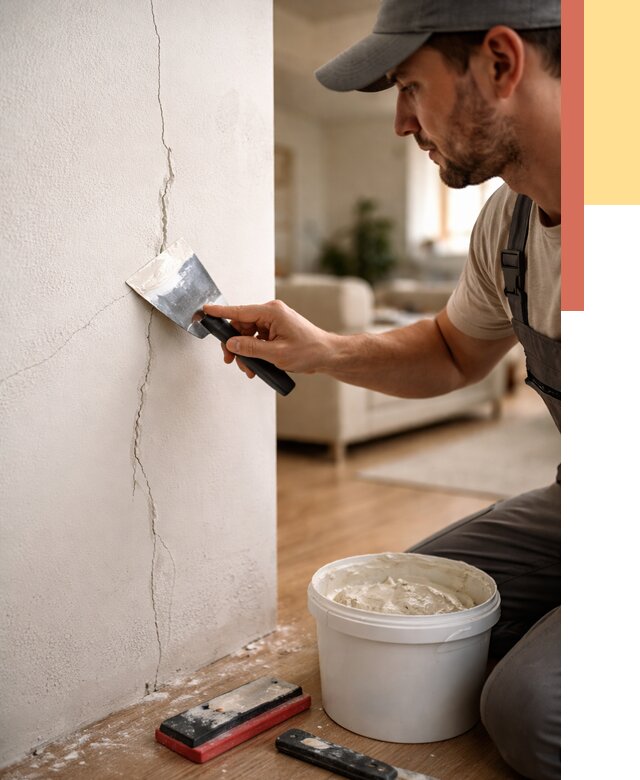 Заделка трещин и сколов в Вольске от 2481 руб. — быстро и недорого | ОТДЕЛОЧНИК-Вль