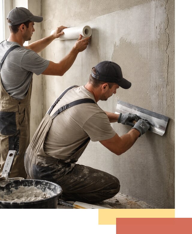 Армирование стен стеклосеткой в Вольске для прочной отделки