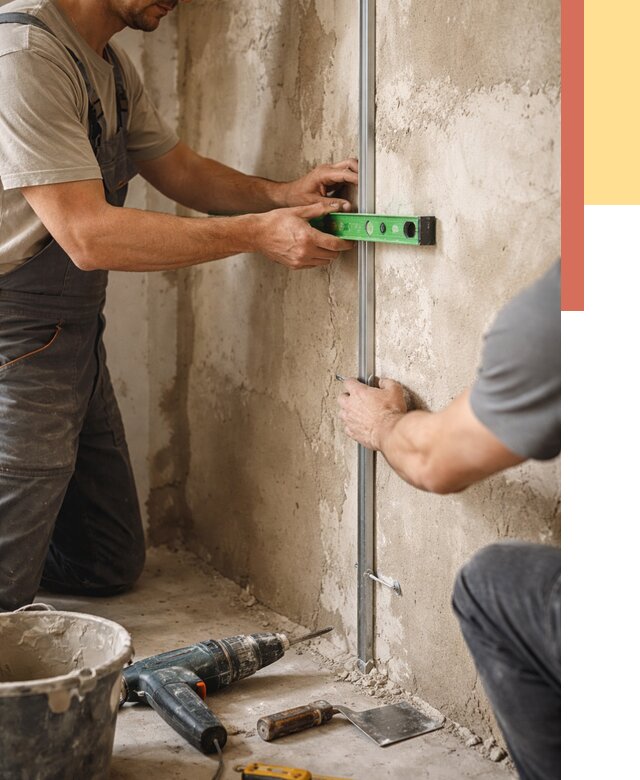 Установка штукатурных маяков в Вольске от 7089 руб. — быстро и недорого | ОТДЕЛОЧНИК-Вль