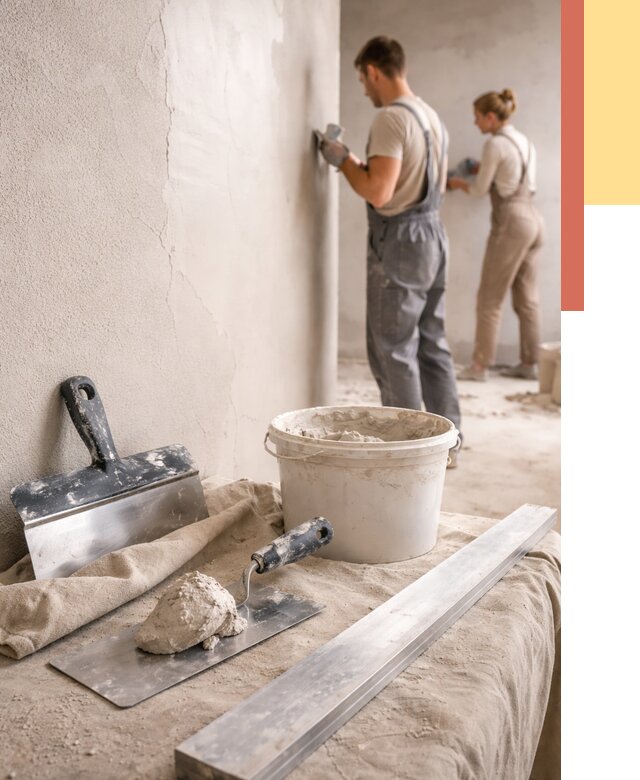 Штукатурка стен гипсовая в Вольске от 4557 руб/м2 — быстро и недорого | ОТДЕЛОЧНИК-Вль