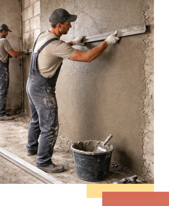 Штукатурка стен цементно-песчаная в Вольске профессионально