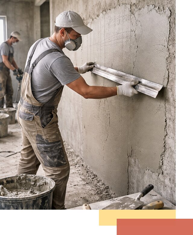 Штукатурка бетонных стен в Вольске качественно и долговечно