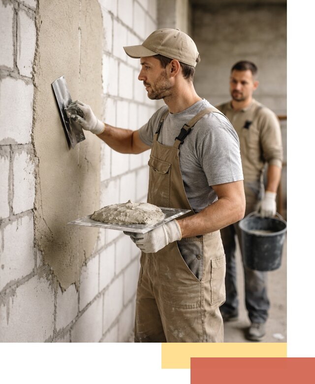 Штукатурка стен из газобетона в Вольске под ключ