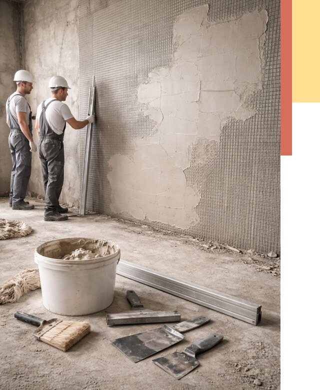 Штукатурка стен по сетке в Вольске от 5570 руб./м2 — быстро и недорого | ОТДЕЛОЧНИК-Вль