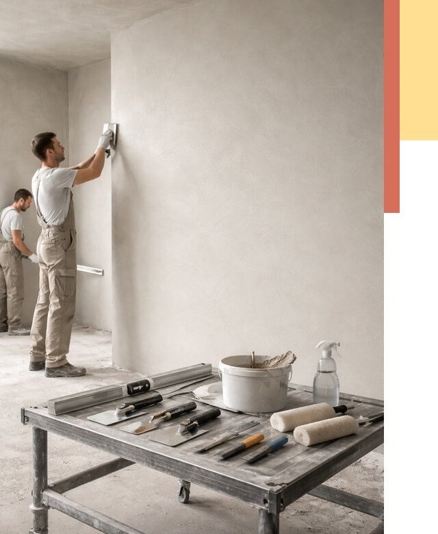 Штукатурка стен под покраску в Вольске от 4557 руб./м² — качественно и недорого | ОТДЕЛОЧНИК-Вль