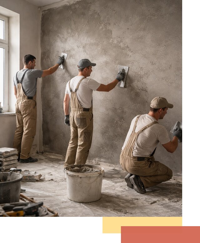 Декоративная штукатурка под бетон в Вольске для стен и потолков