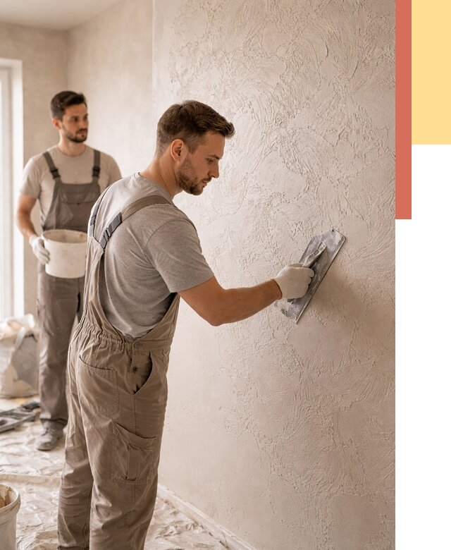 Фактурная штукатурка стен в Вольске от 4253 руб./м² — заказать под ключ | ОТДЕЛОЧНИК-Вль