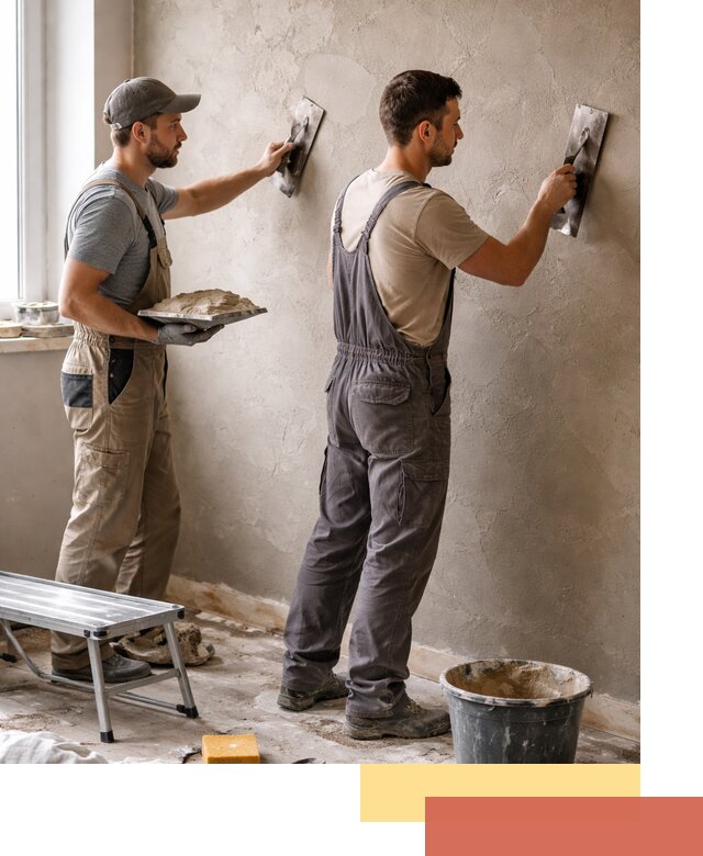 Ремонт декоративной штукатурки и восстановление фактуры в Вольске