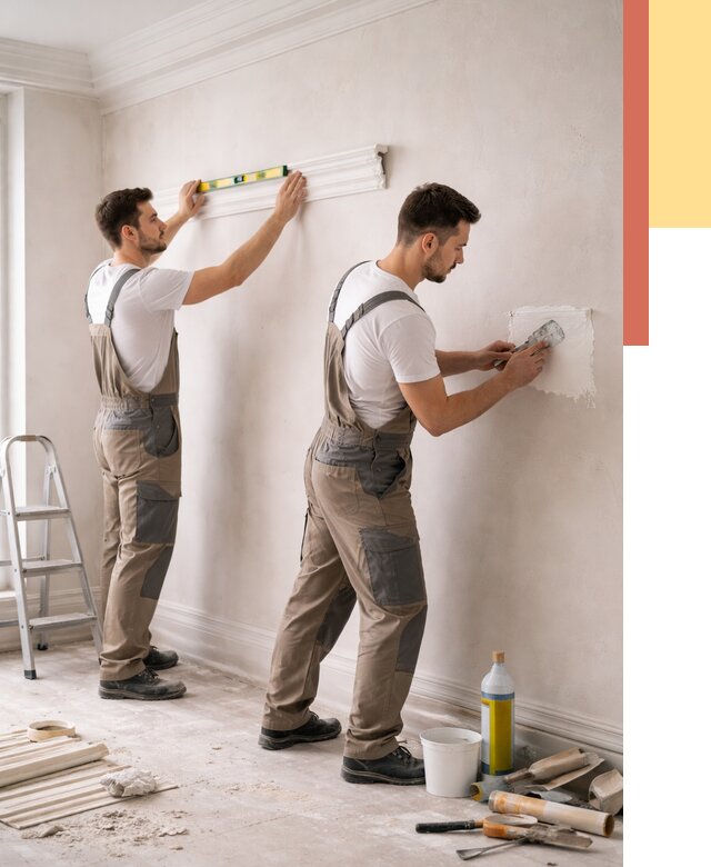 Монтаж лепнины на стены в Вольске от 4557 руб. — недорого, быстро | ОТДЕЛОЧНИК-Вль