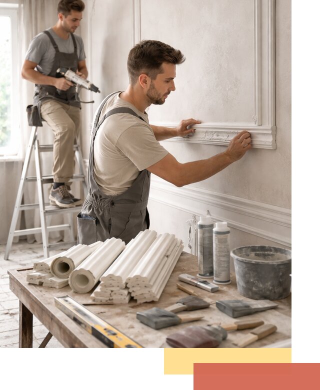 Монтаж лепнины на стены в Вольске профессионально и качественно