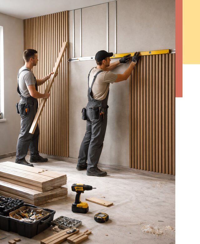 Монтаж реечных панелей на стены в Вольске от 1215 руб. — быстро и недорого | ОТДЕЛОЧНИК-Вль