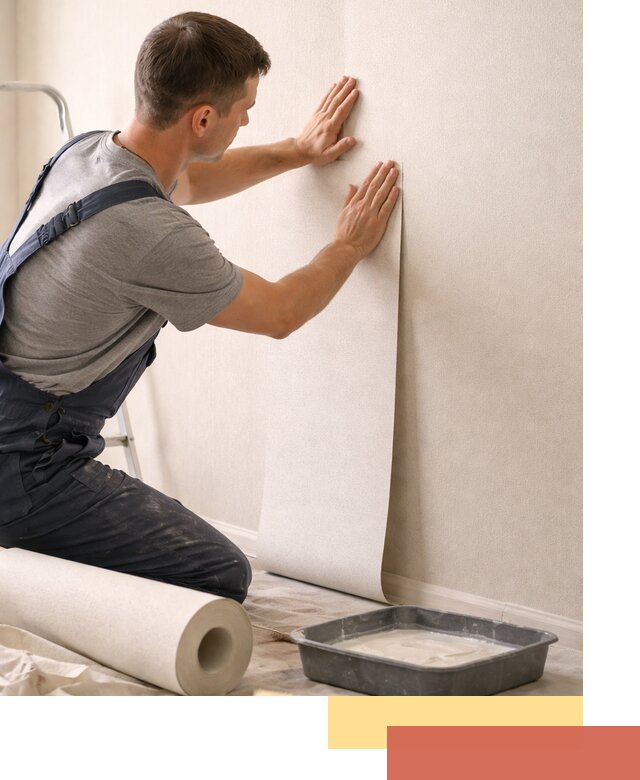 Поклейка флизелиновых обоев в Вольске качественно и быстро