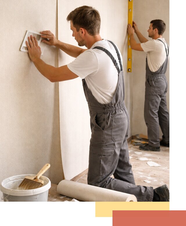 Поклейка бумажных обоев в Вольске качественно и недорого