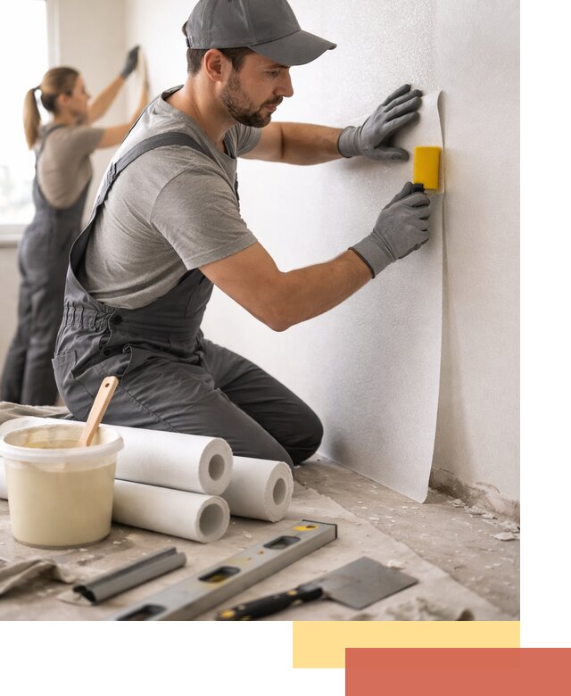 Поклейка стеклообоев профессионально в Вольске