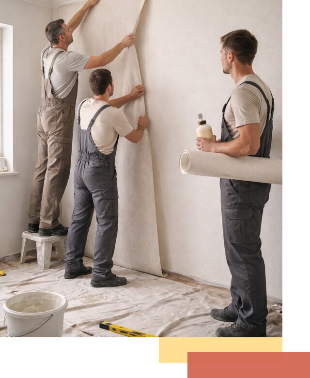 Оклейка стен обоями в Вольске — качественно и профессионально