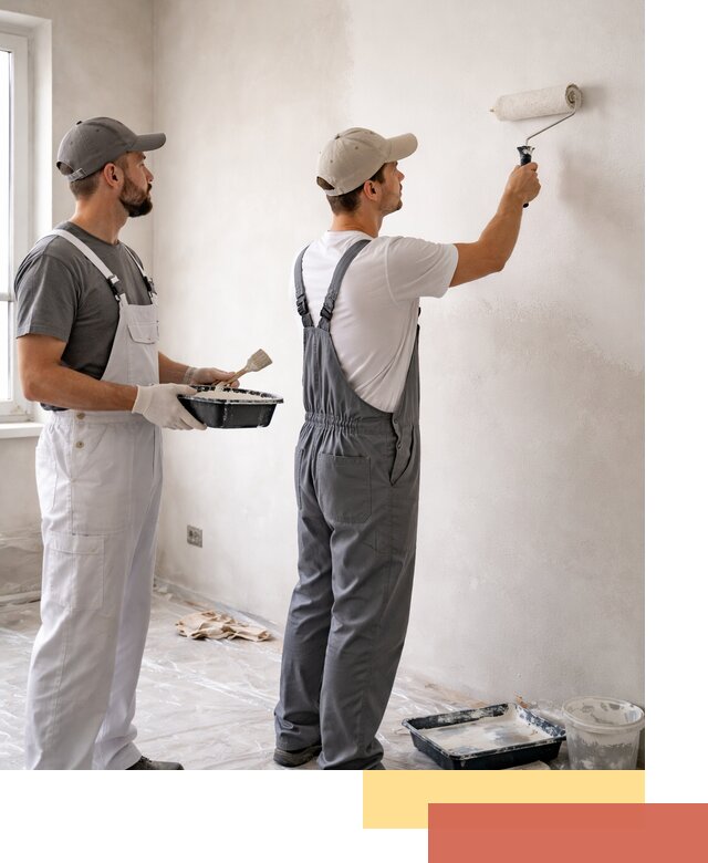 Покраска стен водоэмульсионной краской в Вольске