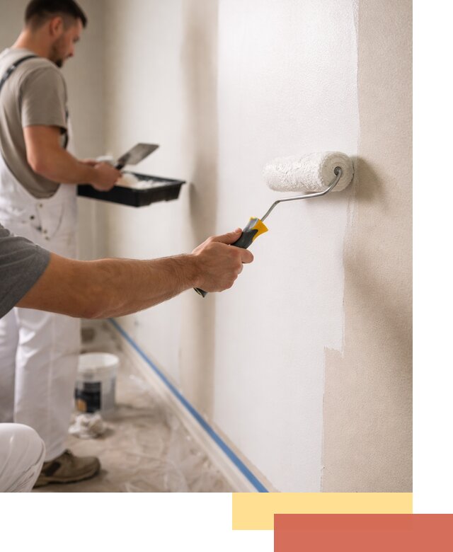 Покраска стен акриловой краской профессионально в Вольске