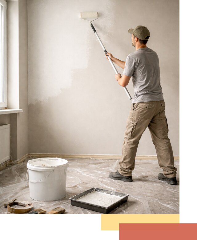 Покраска стен латексной краской в Вольске качественно и быстро