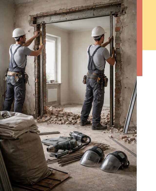 Расширение дверного проема в Вольске от 12659 руб. под ключ | ОТДЕЛОЧНИК-Вль