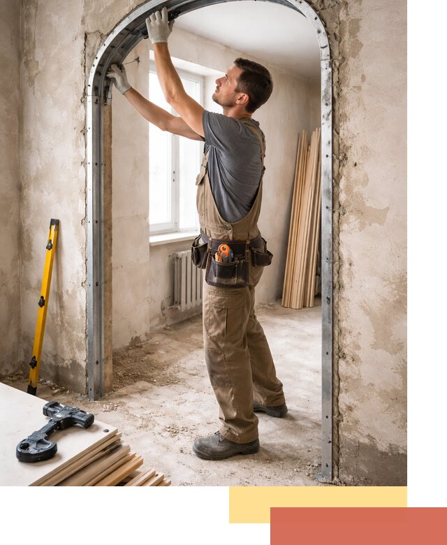 Устройство арочного проема в Вольске под ключ