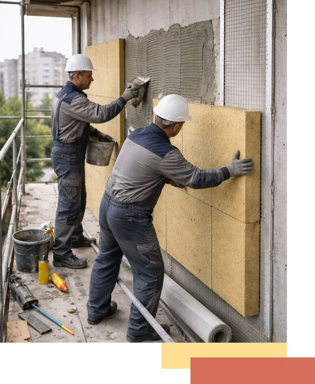 Утепление стен зданий и домов в Вольске качественно и надежно