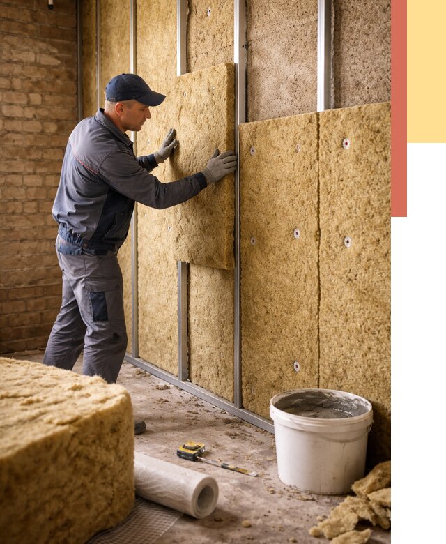 Утепление стен минватой в Вольске от 1367 руб./м2 — недорого и быстро | ОТДЕЛОЧНИК-Вль