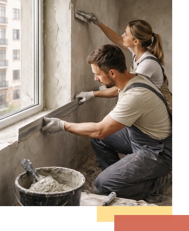 Штукатурка откосов дверей и окон профессионально в Вольске