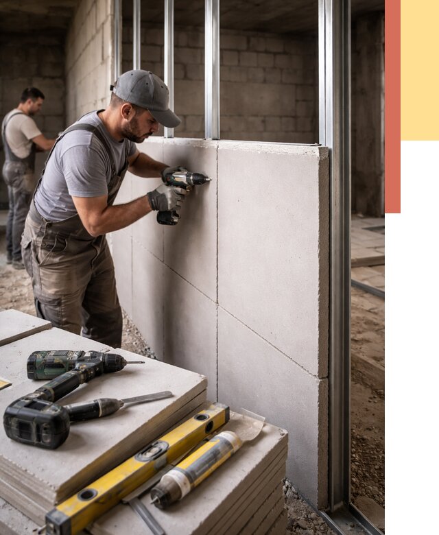 Кладка влагостойких перегородок ПГП в Вольске от 1215 руб. под ключ | ОТДЕЛОЧНИК-Вль