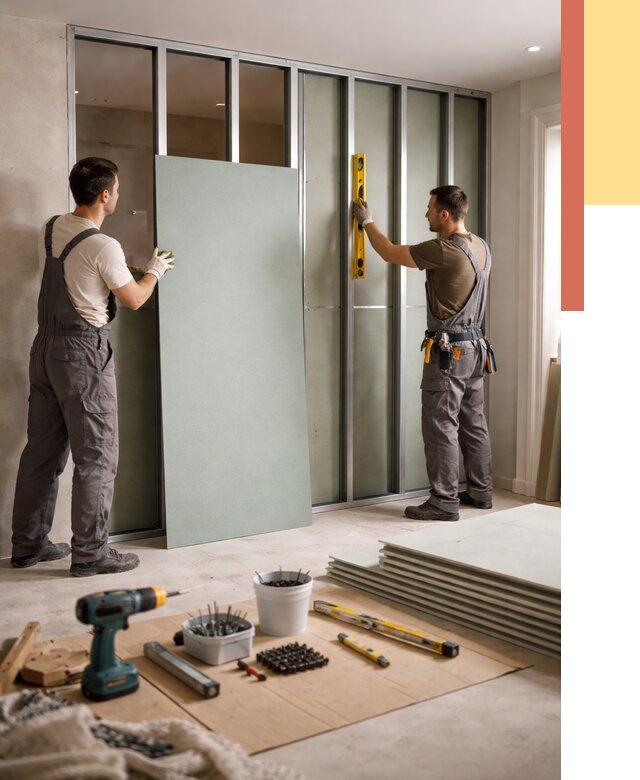 Перегородка из влагостойкого гипсокартона в Вольске от 4861 руб. — монтаж под ключ | ОТДЕЛОЧНИК-Вль