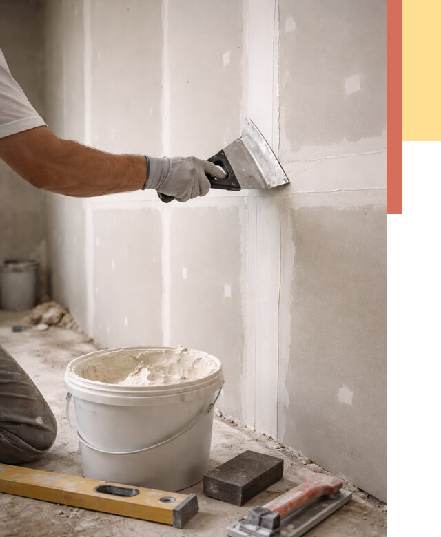 Шпаклевка перегородок из гипсокартона в Вольске от 2532 руб. — услуги ОТДЕЛОЧНИК-Вль