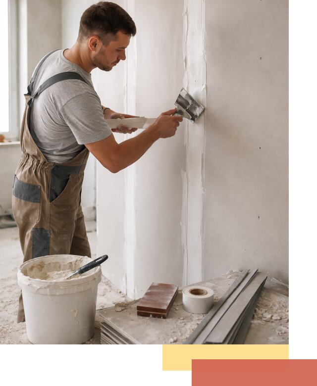 Шпаклевка перегородок из гипсокартона в Вольске качественно и быстро