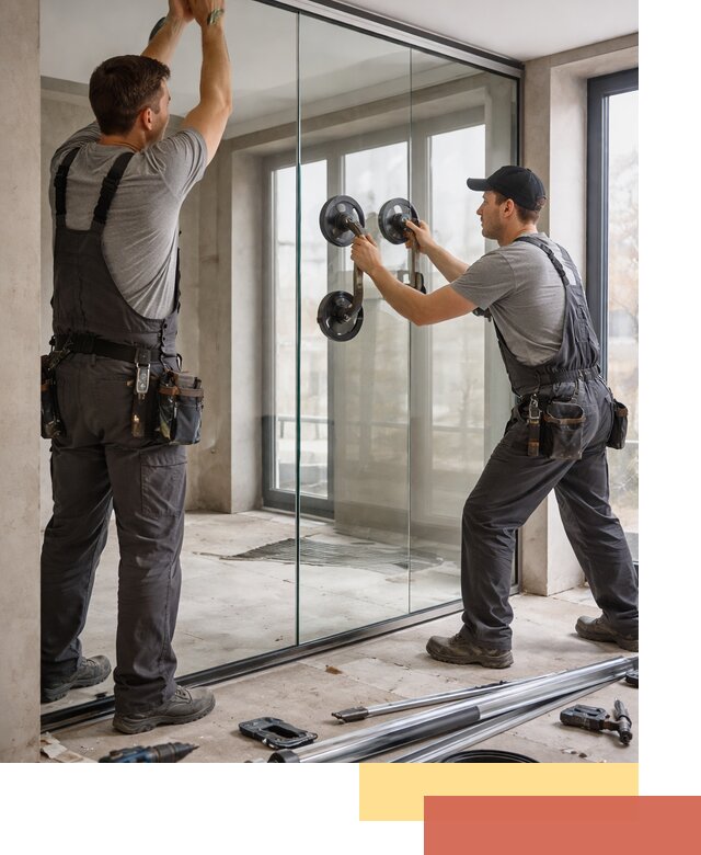 Цельностеклянные перегородки под ключ в Вольске