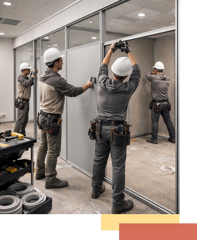 Мобильные офисные перегородки под ключ в Вольске