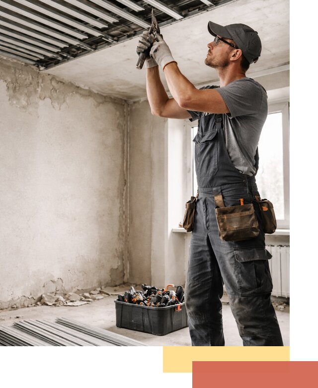 Демонтаж реечного потолка в Вольске быстро и аккуратно