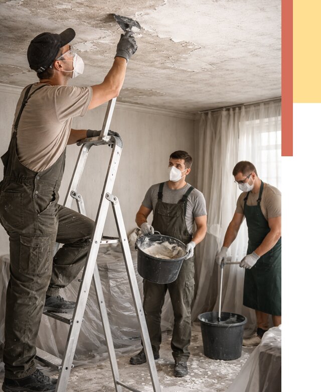 Удаление побелки с потолка в Вольске от 2532 руб. быстро и недорого | ОТДЕЛОЧНИК-Вль