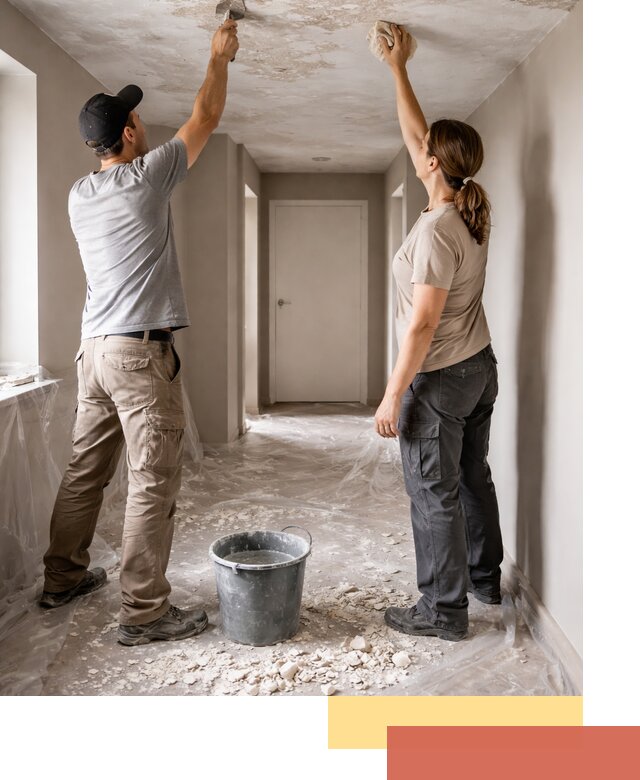 Удаление побелки с потолка в Вольске — быстро и аккуратно