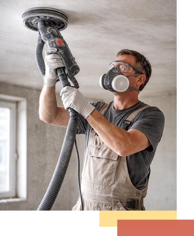 Шлифовка потолка в Вольске — качественная подготовка под отделку