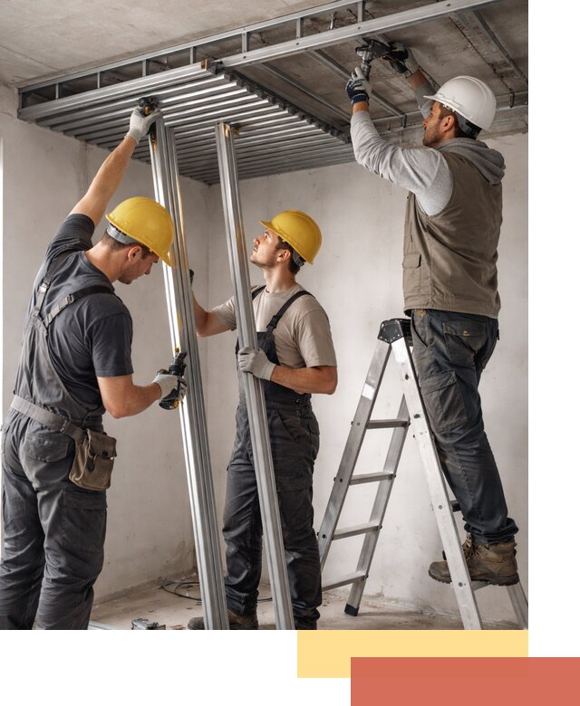 Монтаж реечного потолка под ключ в Вольске