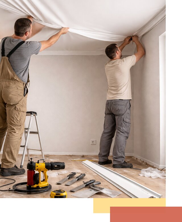 Монтаж ПВХ натяжного потолка в Вольске качественно и быстро