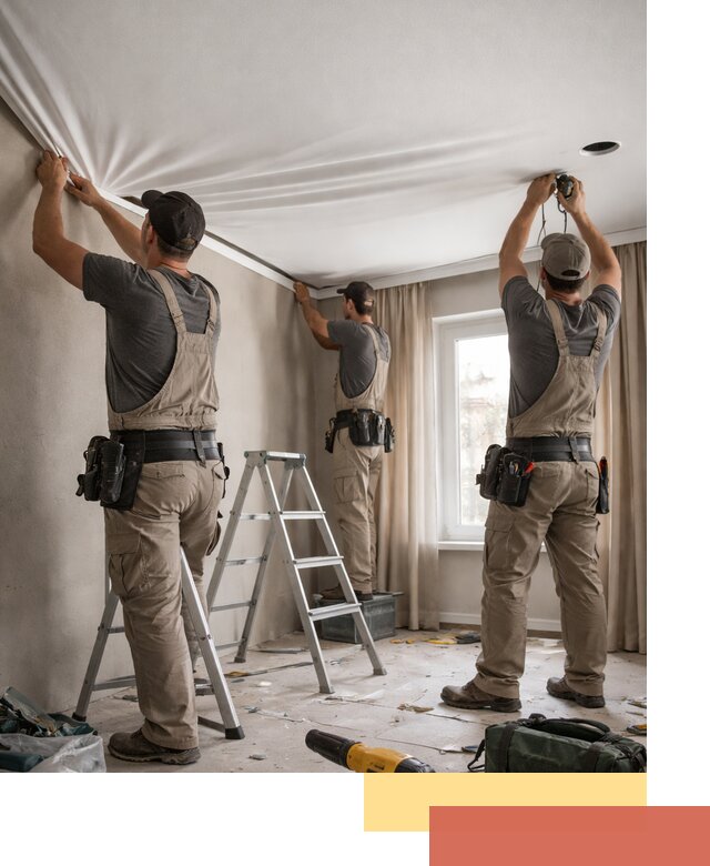 Монтаж матового натяжного потолка в Вольске качественно и быстро