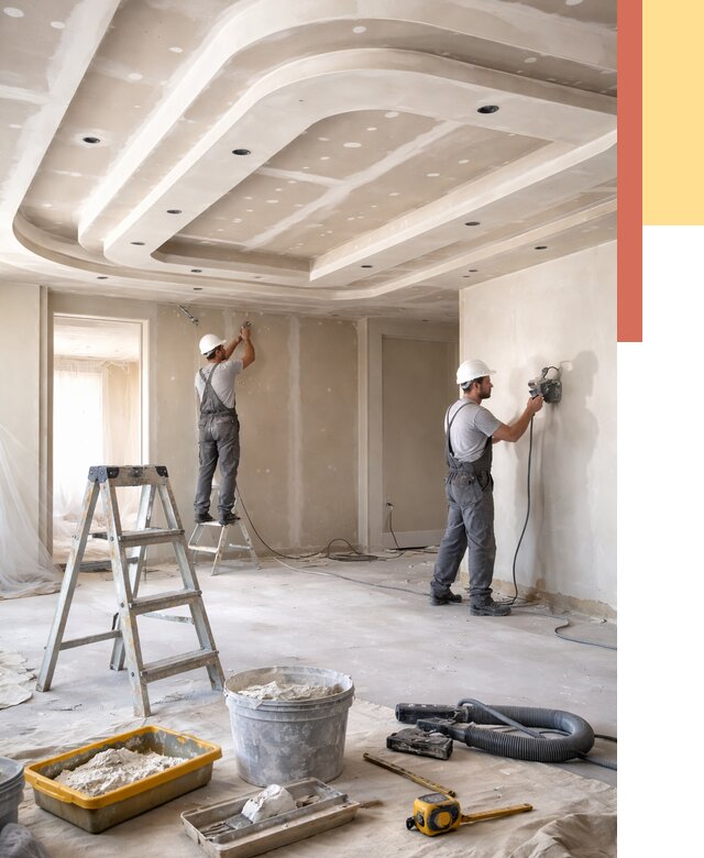 Многоуровневый потолок из гипсокартона в Вольске от 760 руб. под ключ | ОТДЕЛОЧНИК-Вль