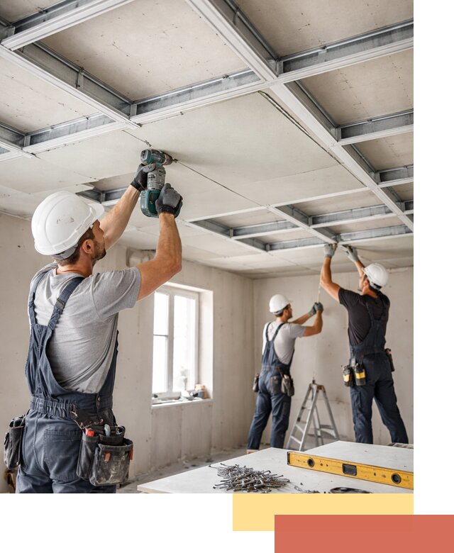 Кессонный потолок из гипсокартона под ключ в Вольске