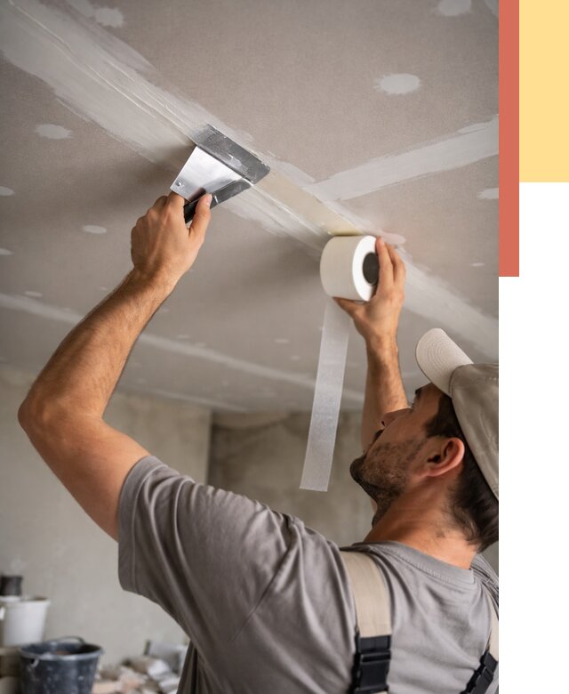 Обработка швов потолка ГКЛ в Вольске от 7595 руб. под ключ | ОТДЕЛОЧНИК-Вль