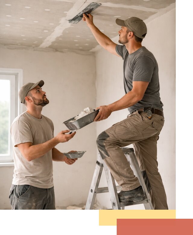 Шпаклевка потолка из гипсокартона в Вольске качественно и быстро