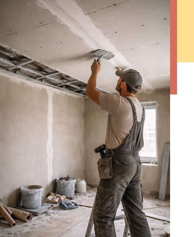 Ремонт потолка из гипсокартона в Вольске от 658 руб./м² — быстро и недорого | ОТДЕЛОЧНИК-Вль